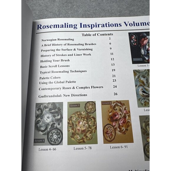 Norwegian Rosemaling Inspirations Vol. 3 Jansen Art Studio Book & CD Historicall - Picture 4 of 14